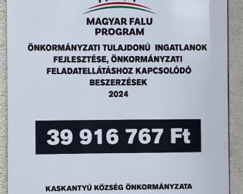 Magyar Falu Program - Önkormányzati tulajdonú ingatlanok fejlesztése - 2024.